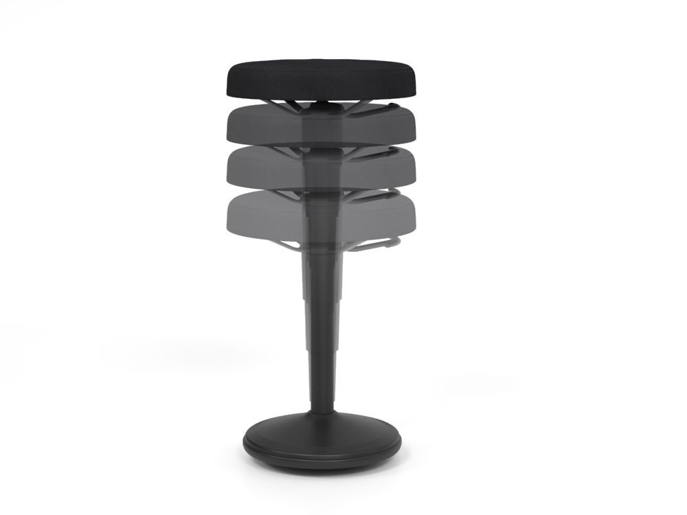 Produktbild Steh-Hocker, 55-81cm, schwarz bild 2