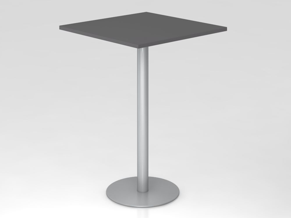 Produktbild Hammerbacher Stehtisch 80x80cm Graphit/Silber