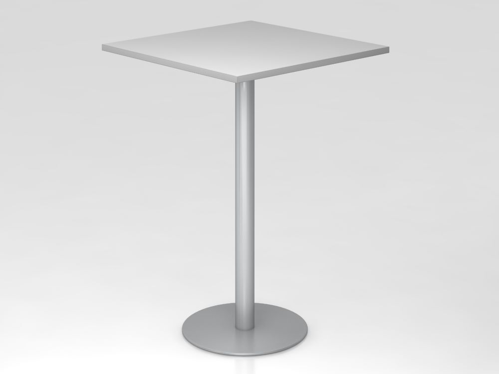 Hammerbacher Stehtisch STH08 80 x 80 cm Grau / Silber Höhe 111 cm Produktbild Hammerbacher Stehtisch STH08 80 x 80 cm Grau / Silber Höhe 111 cm