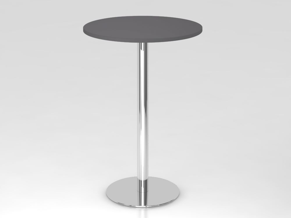 Produktbild Hammerbacher Stehtisch 80cm rund Graphit/Chrom