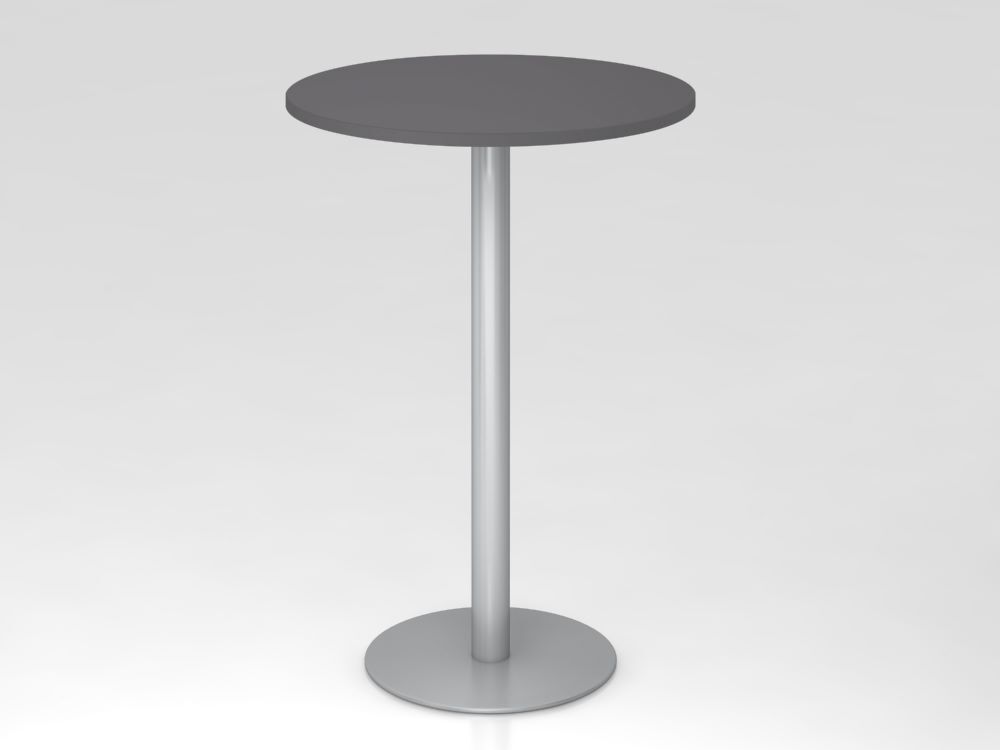 Produktbild Hammerbacher Stehtisch 80cm rund Graphit/Silber