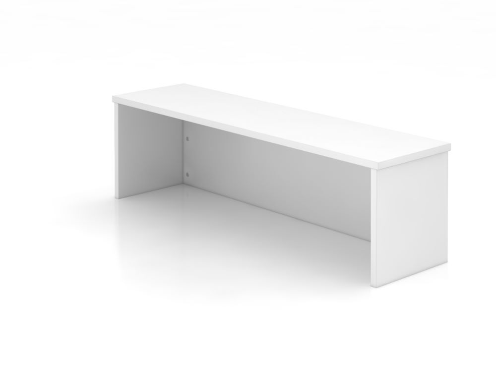 Hammerbacher Thekenaufsatz B 120 x T 32 x H 35 cm 1OH Weiß 2 mm ABS-Kante Produktbild Hammerbacher Thekenaufsatz B 120 x T 32 x H 35 cm 1OH Weiß 2 mm ABS-Kante