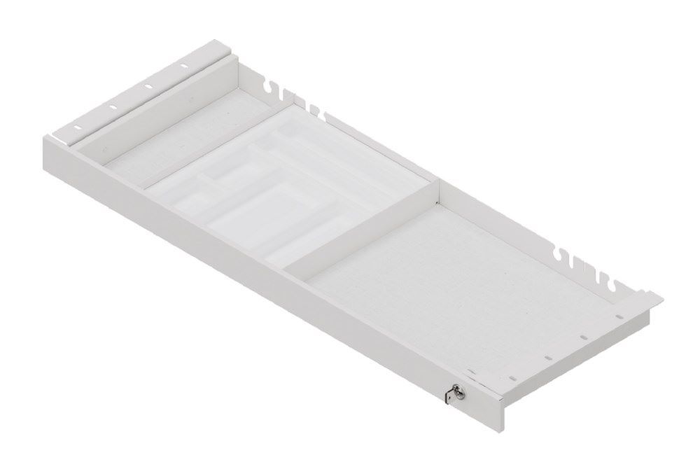 Hammerbacher Unterbauschublade breit Metall weiß Produktbild Hammerbacher Unterbauschublade breit Metall weiß