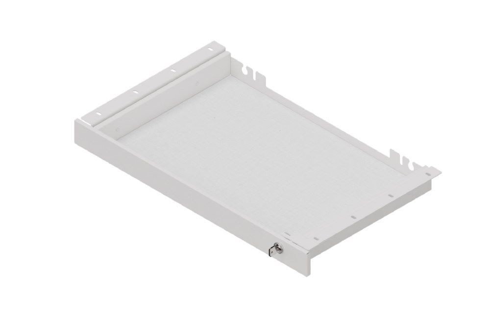 Hammerbacher Unterbauschublade für Laptop Metall weiß Produktbild Hammerbacher Unterbauschublade für Laptop Metall weiß