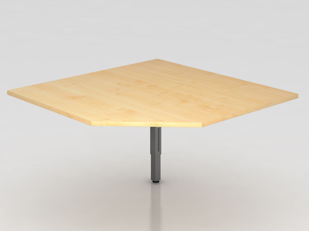 Hammerbacher Verkettungsplatte RT12 120 x 120 cm trapezförmig eckig Ahorn Graphi Hammerbacher Verkettungsplatte RT12 120 x 120 cm trapezförmig eckig Ahorn Graphi