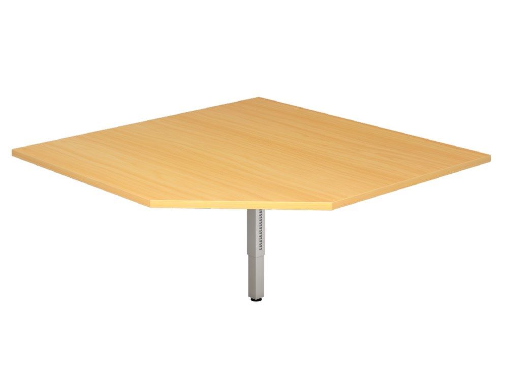 Hammerbacher Verkettungsplatte RT12 trapezform eckig Buche / Silber 120 x 120 cm  Produktbild Hammerbacher Verkettungsplatte RT12 trapezform eckig Buche / Silber 120 x 120 cm