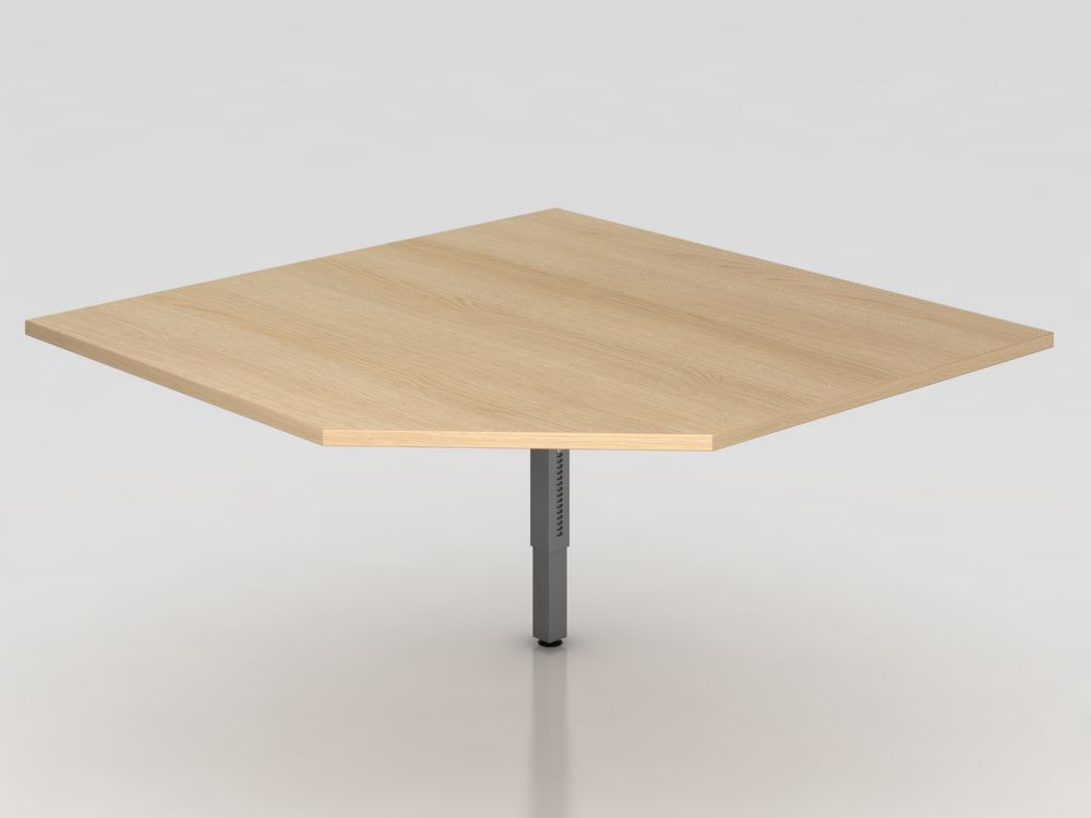 Hammerbacher Verkettungsplatte RT12 120 x 120 cm trapezförmig eckig Eiche Graphi Produktbild Hammerbacher Verkettungsplatte RT12 120 x 120 cm trapezförmig eckig Eiche Graphi