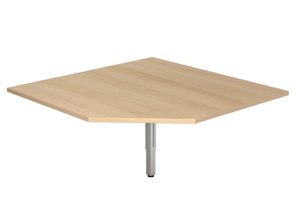 Hammerbacher Verkettungsplatte RT12 trapezform eckig Eiche / Silber 120 x 120 cm Hammerbacher Verkettungsplatte RT12 trapezform eckig Eiche / Silber 120 x 120 cm