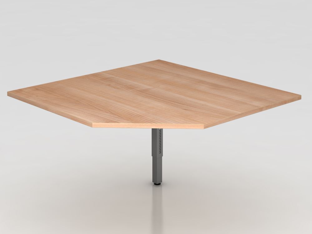 Hammerbacher Verkettungsplatte RT12 120 x 120 cm trapezförmig eckig Nussbaum Graph Produktbild Hammerbacher Verkettungsplatte RT12 120 x 120 cm trapezförmig eckig Nussbaum Graph