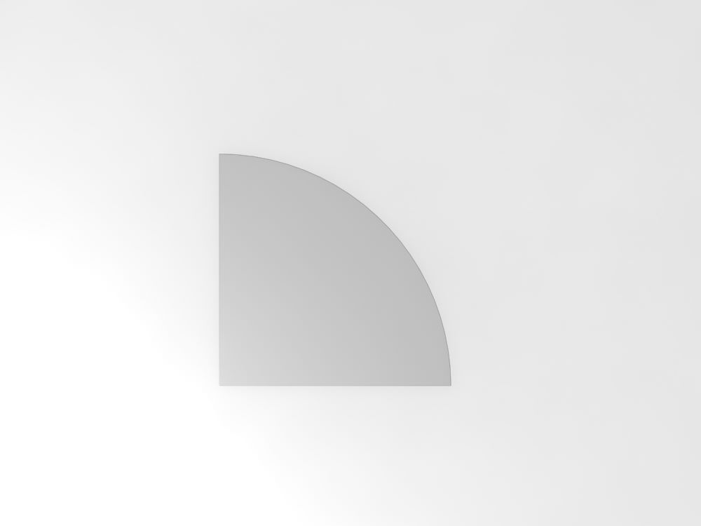 Hammerbacher Verkettungswinkel Viertelkreis 80 x 80 cm Grau Produktbild Hammerbacher Verkettungswinkel Viertelkreis 80 x 80 cm Grau