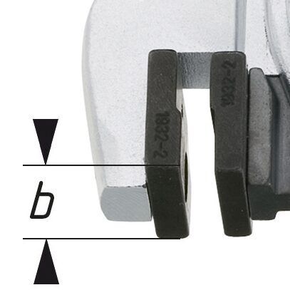 Produktbild Absetzzange 1932-1 Länge 300 mm Abstztiefe 12 mm bild 3