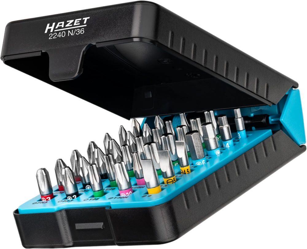 Produktbild Bit Satz 2240N/36 1/4 Zoll 3-6 PH1-PH3 PZ1-PZ3 T10-T40 bild 2