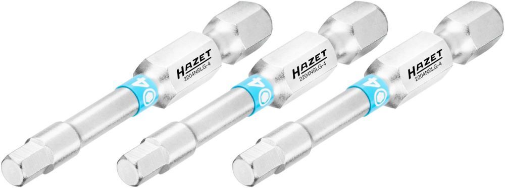Produktbild Hazet Bit 2204NSLG-4/3 Innen Sechskant Profil 3 Teile SW 4 mm