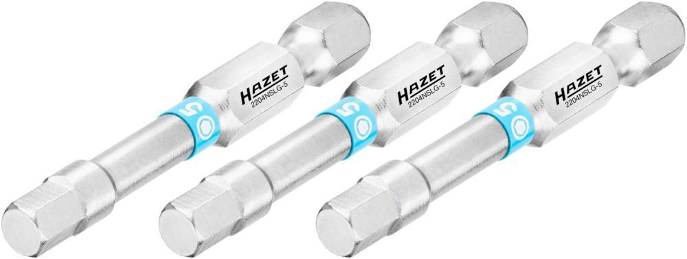 Produktbild Hazet Bit 2204NSLG-5/3 Innen Sechskant Profil 3 Teile SW 5 mm