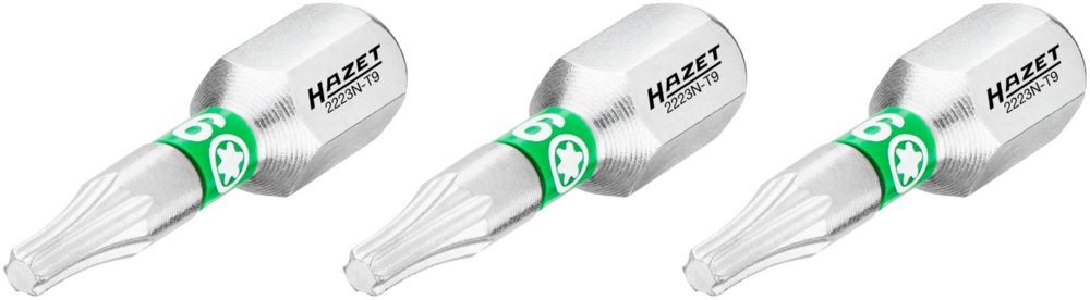 Produktbild Bit 2223N-T9/3 1/4 Zoll 6,3 mm Sechskant Innen TORX® Profil 3 Teile SW T9 bild 2