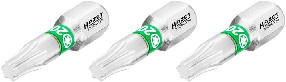 Produktbild Bit 2223N-T20/3 1/4 Zoll 6,3 mm Sechskant Innen TORX® Profil 3 Teile SW T20 bild 2