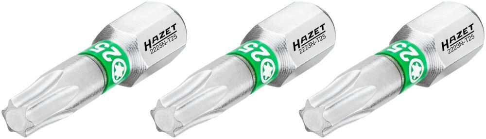 Produktbild Bit 2223N-T25/3 1/4 Zoll 6,3 mm Sechskant Innen TORX® Profil 3 Teile SW T25 bild 2
