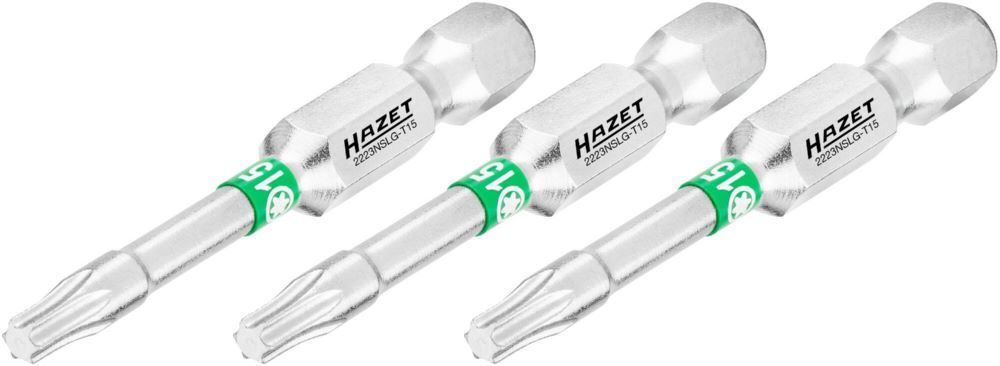 Produktbild Hazet Bit 2223NSLG-T15/3 1/4 Zoll 6,3 mm Sechskant Innen TORX® Profil SW T15
