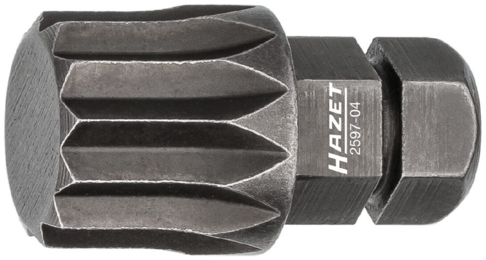 Produktbild Hazet Bit für Einbau von Autotüren 2597-04 mit 5/16 Zoll Innen Vielzahn Profil XZN
