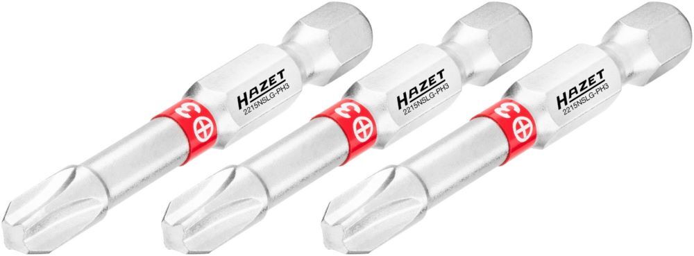 Produktbild Hazet Bit 2215NSLG-PH3/3 Kreuzschlitz Profil PH 3 Teile SW PH3