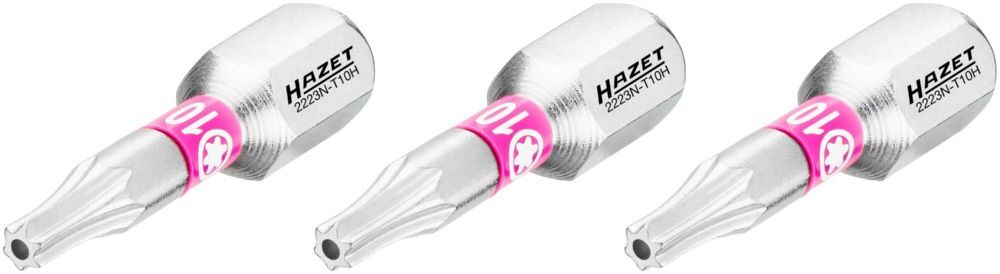 Produktbild Hazet Bit 2223N-T10H/3 Tamper Resistant TORX® Profil 3 Teile SW T10H