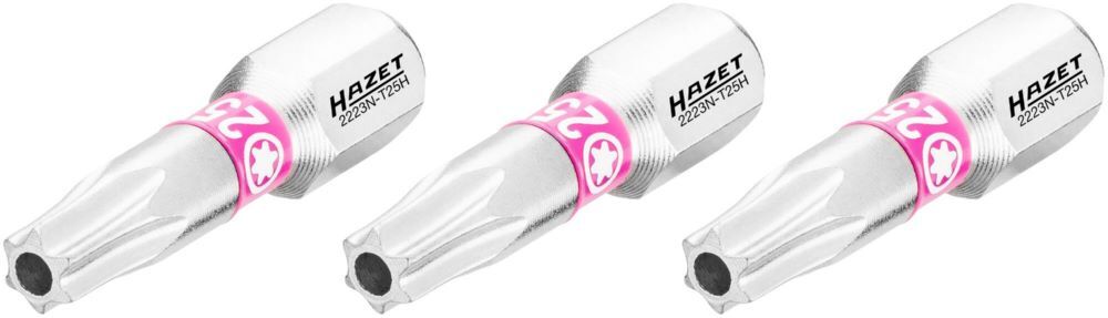 Produktbild Hazet Bit 2223N-T25H/3 Tamper Resistant TORX® Profil 3 Teile SW T25H