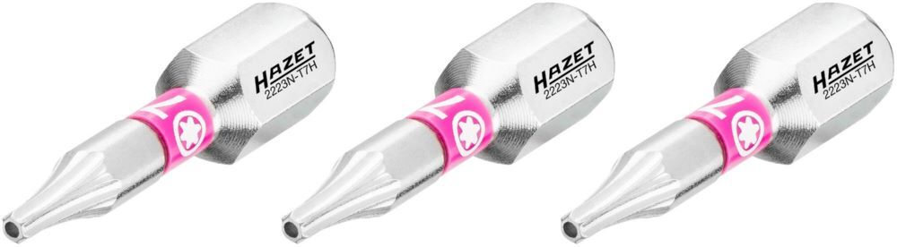 Produktbild Bit 2223N-T7H/3 1/4 Zoll 6,3 mm Sechskant Tamper Resistant TORX® Profil 3 Teile  bild 2