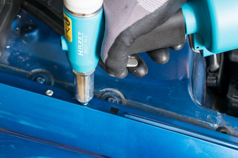 Hazet Blindniet Pistole 9037N-2 pneumatisch 296,6 mm Zugkraft 14700 N Produktbild Hazet Blindniet Pistole 9037N-2 pneumatisch 296,6 mm Zugkraft 14700 N bild 4