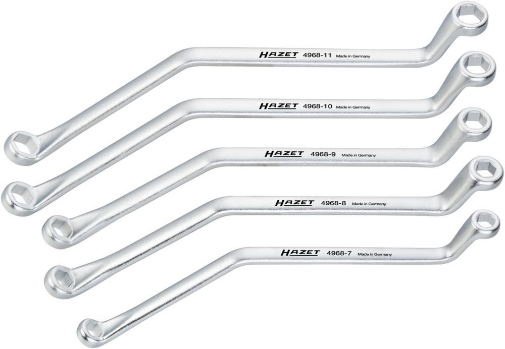 Produktbild Hazet Bremsen Entlüftungsschlüssel Satz 4968/5 Außen Sechskant Profil 7-11