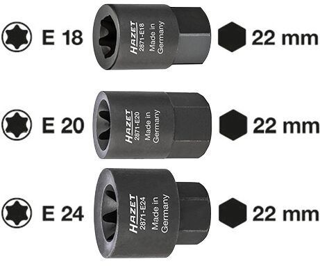 Produktbild Bremssattel Einsatz 2871-E20 mit 22 mm Außen Sechskant SW E20 bild 2