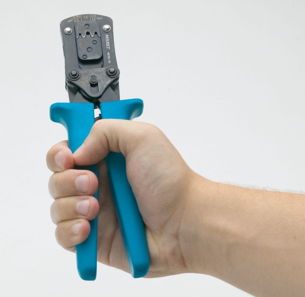 Hazet Crimpzange 4658-10 1/4 Zoll Vierkant 150 mm Produktbild Hazet Crimpzange 4658-10 1/4 Zoll Vierkant 150 mm bild 2