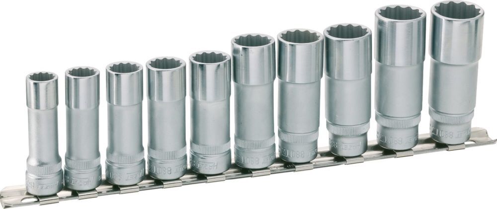 Hazet Doppelsechskant Steckschlüssel Satz 880TZ/10H mit 3/8 Zoll 10 teilig Produktbild Hazet Doppelsechskant Steckschlüssel Satz 880TZ/10H mit 3/8 Zoll 10 teilig