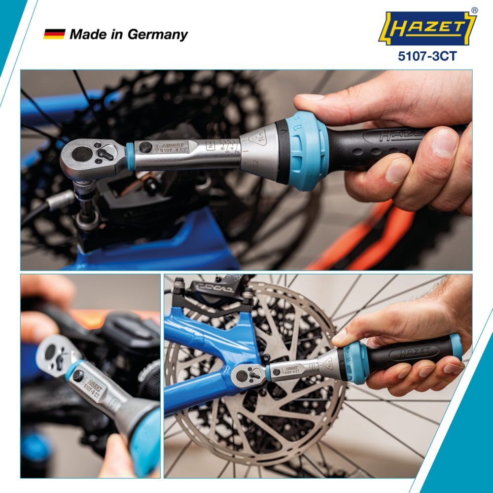 Hazet Drehmomentschlüssel mit DAkkS Kalibrierschein 5107-3CTCAL Vierkant Länge 234 mm Produktbild Hazet Drehmomentschlüssel mit DAkkS Kalibrierschein 5107-3CTCAL Vierkant Länge 234 mm bild 4