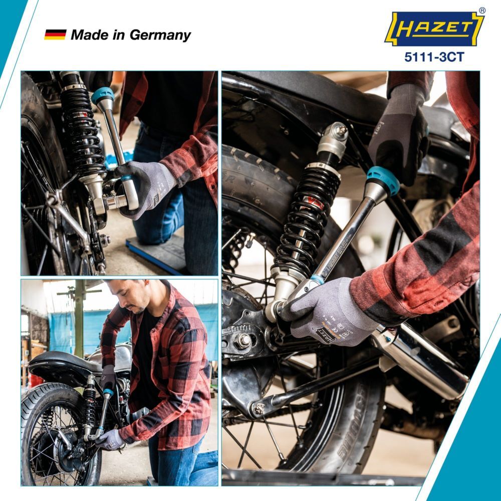 Hazet Drehmomentschlüssel mit DAkkS Kalibrierschein 5111-3CTCAL Vierkant Länge 375 mm Produktbild Hazet Drehmomentschlüssel mit DAkkS Kalibrierschein 5111-3CTCAL Vierkant Länge 375 mm bild 2