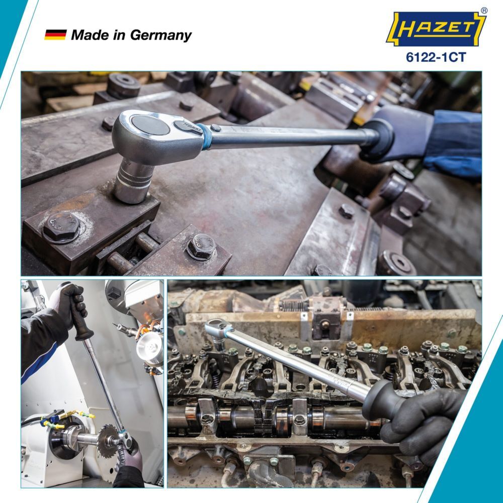 Hazet Drehmomentschlüssel mit DAkkS Kalibrierschein 6122-1CTCAL 40-200 Nm 543 mm Produktbild Hazet Drehmomentschlüssel mit DAkkS Kalibrierschein 6122-1CTCAL 40-200 Nm 543 mm bild 7