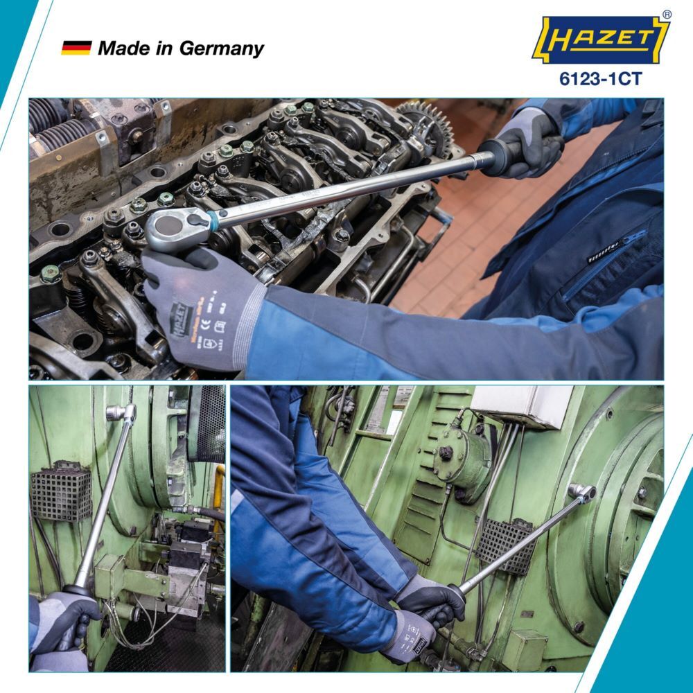 Hazet Drehmomentschlüssel mit DAkkS Kalibrierschein 6123-1CTCAL 659 mm Produktbild Hazet Drehmomentschlüssel mit DAkkS Kalibrierschein 6123-1CTCAL 659 mm bild 7