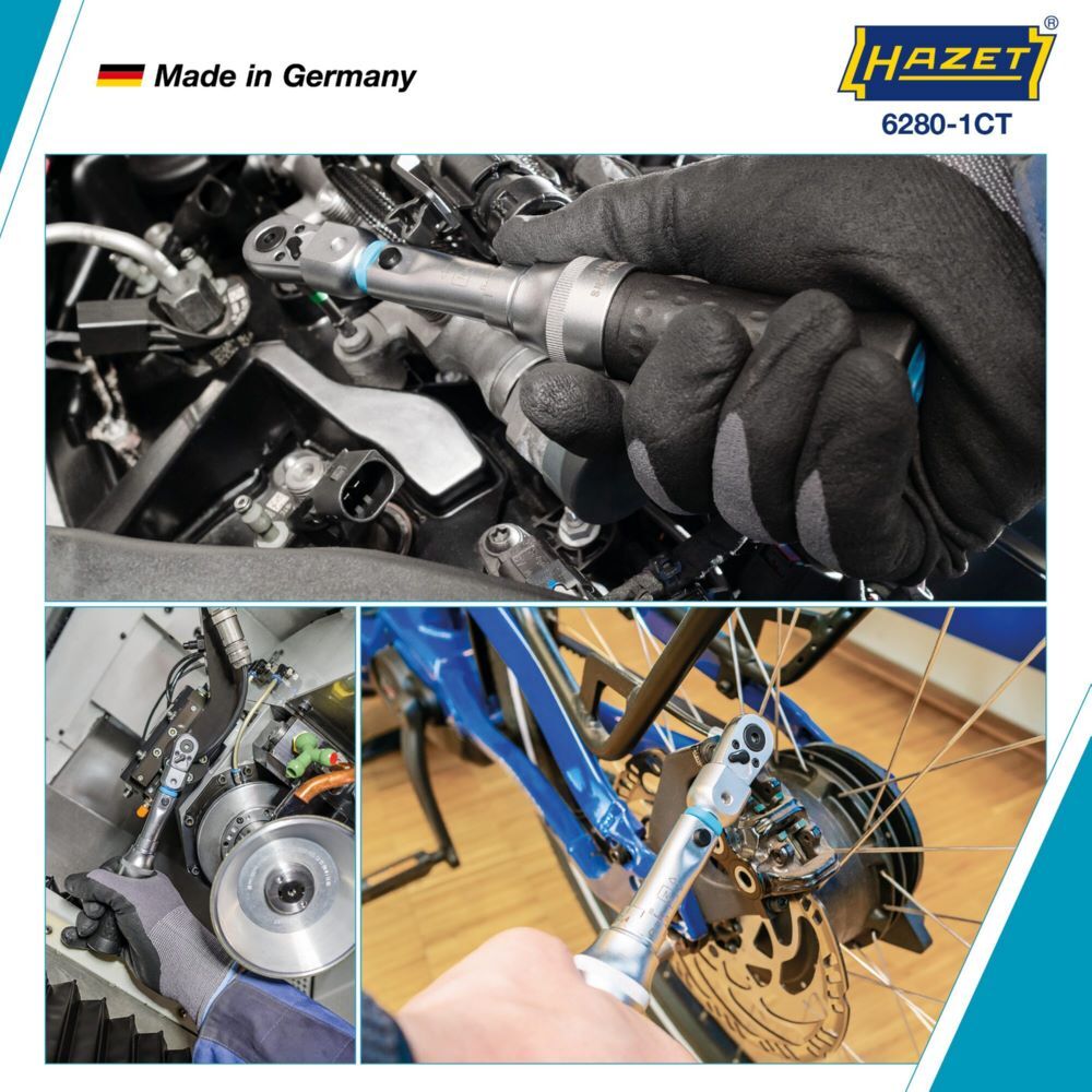 Hazet Drehmomentschlüssel mit DAkkS-Kalibrierschein 6280-1CTCAL Länge 181 mm Produktbild Hazet Drehmomentschlüssel mit DAkkS-Kalibrierschein 6280-1CTCAL Länge 181 mm bild 2