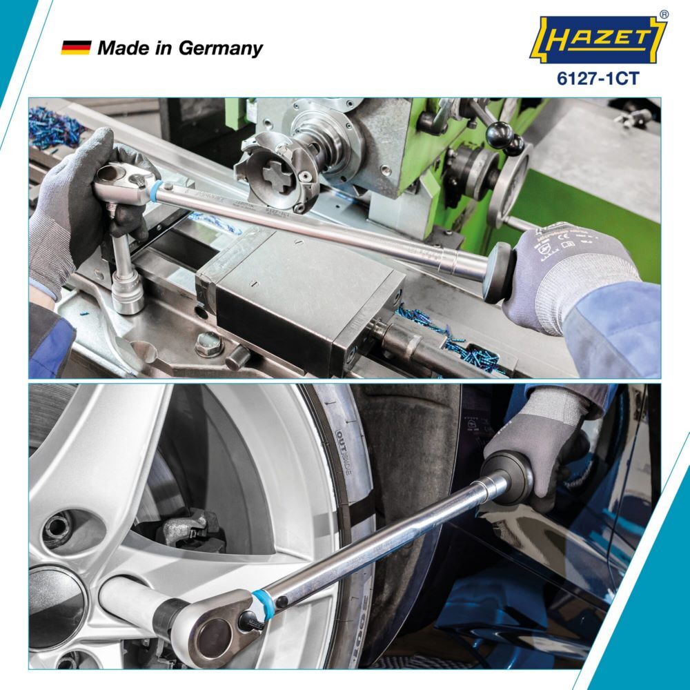 Hazet Drehmomentschlüssel US-STANDARD 6127-1CT  Länge 545 mm Produktbild Hazet Drehmomentschlüssel US-STANDARD 6127-1CT  Länge 545 mm bild 2