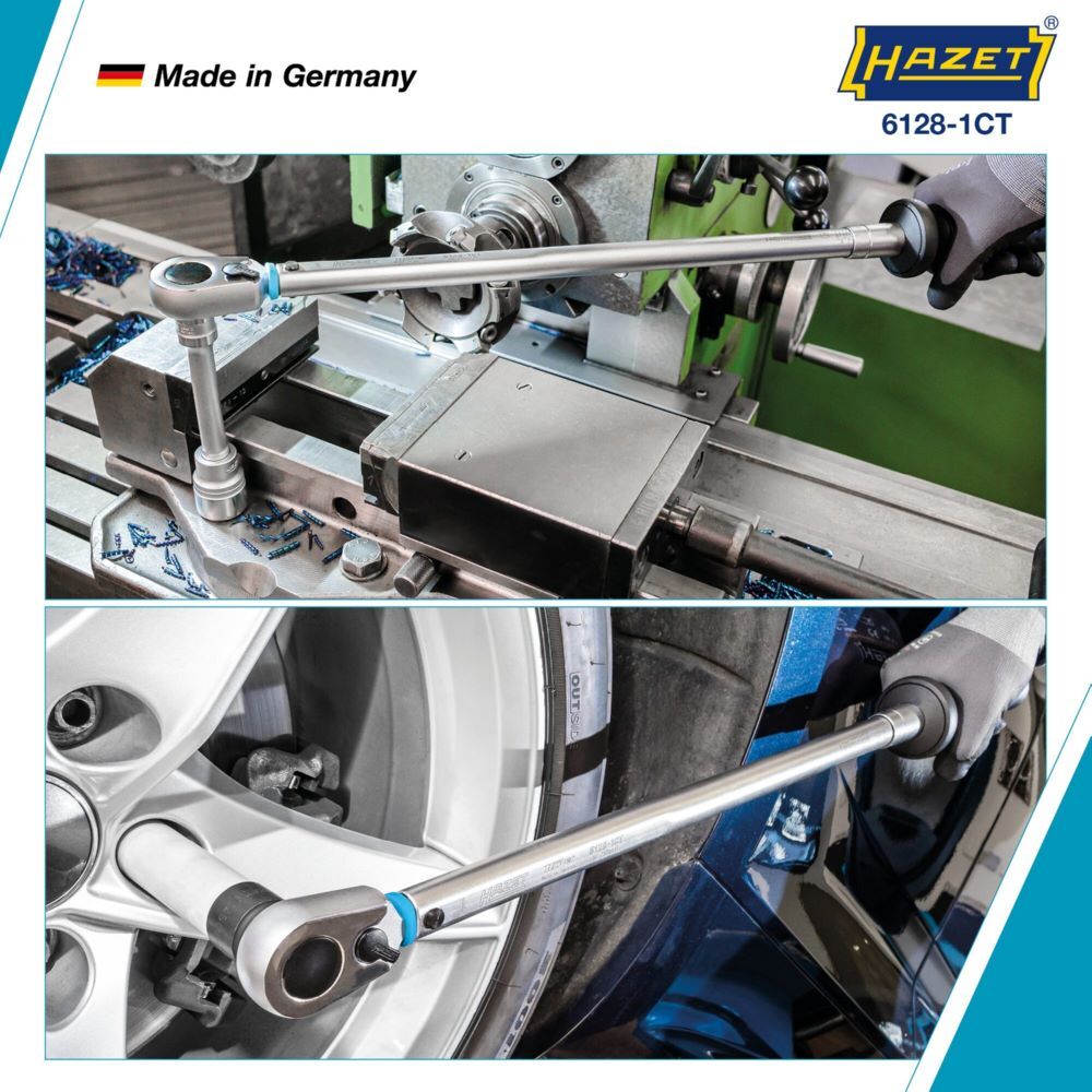 Hazet Drehmomentschlüssel US Standard 6128-1CT Vierkant 1/2 Zoll 660 mm Produktbild Hazet Drehmomentschlüssel US Standard 6128-1CT Vierkant 1/2 Zoll 660 mm bild 4