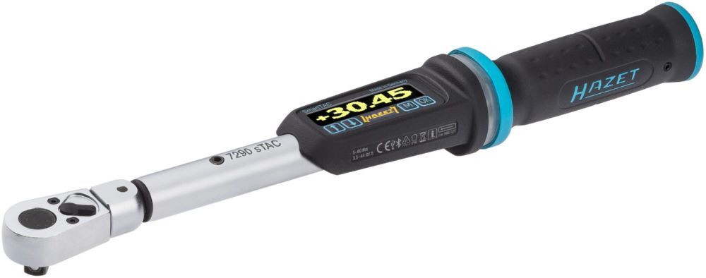 Hazet Elektro Drehmomentschlüssel 7290-2STAC 5-60 Nm 3/8 Zoll Vierkant 302 mm Produktbild Hazet Elektro Drehmomentschlüssel 7290-2STAC 5-60 Nm 3/8 Zoll Vierkant 302 mm