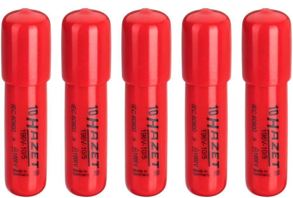 Produktbild Hazet Endkappen mit Selbstklemmung 1000 Volt 196V-10 5-teilig