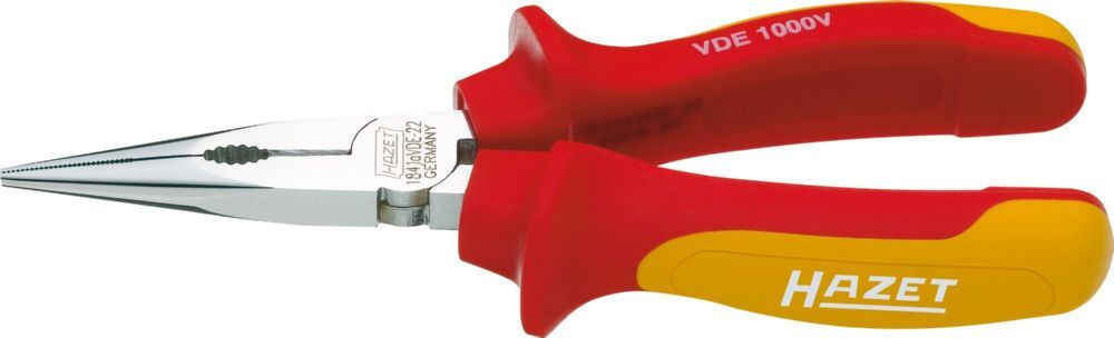 Produktbild Hazet Flachrundzange 60HRC schutzisoliert 1841AVDE-22 Länge 160 mm