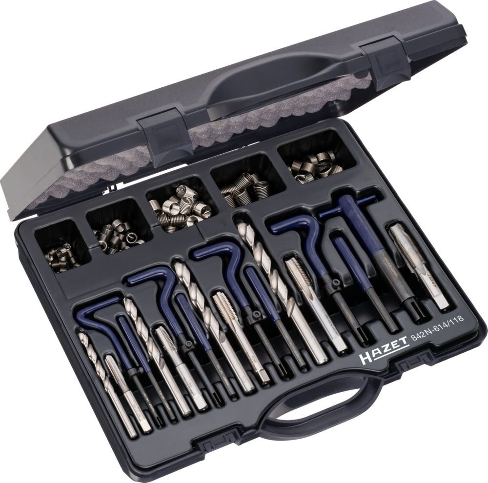 Hazet Gewinde Reparatur Satz 842N-614/118 M6-M14 118 teilig Produktbild Hazet Gewinde Reparatur Satz 842N-614/118 M6-M14 118 teilig bild 1