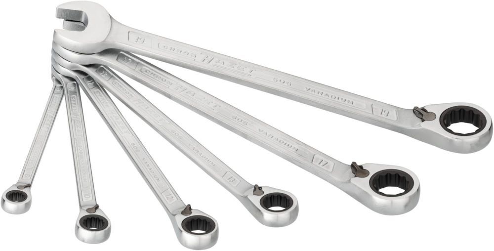 Hazet Knarren Ring Maulschlüssel Satz 606N/6 SW 10 mm Außen Doppelsechskant 8-19 Produktbild Hazet Knarren Ring Maulschlüssel Satz 606N/6 SW 10 mm Außen Doppelsechskant 8-19 bild 6