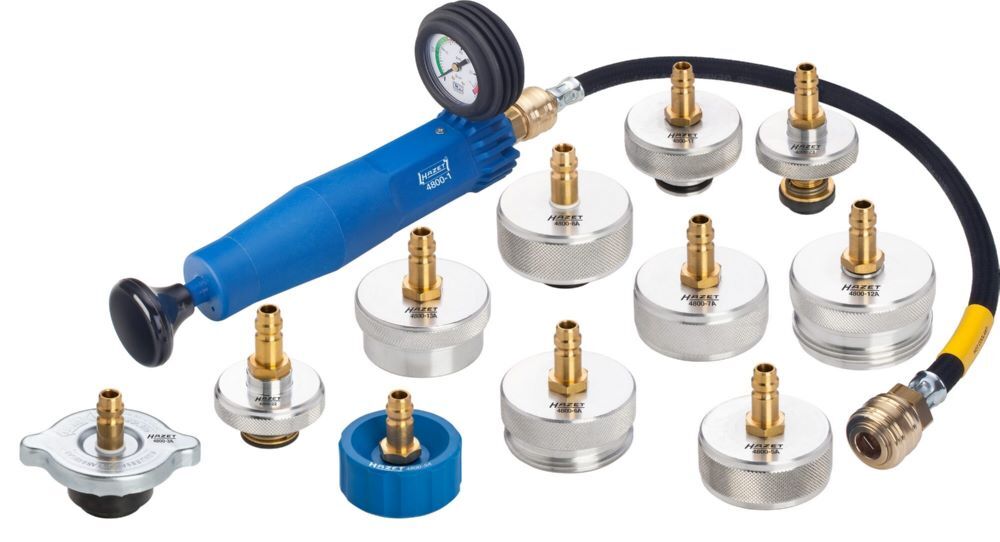 Hazet Kühlsystem Tester 4800/12 mit 12 teilig Produktbild Hazet Kühlsystem Tester 4800/12 mit 12 teilig bild 2