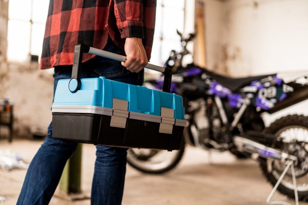 Hazet Kunststoff Werkzeugkasten L 470 x B 250 x H 215 mm blau schwarz Produktbild Hazet Kunststoff Werkzeugkasten L 470 x B 250 x H 215 mm blau schwarz bild 2