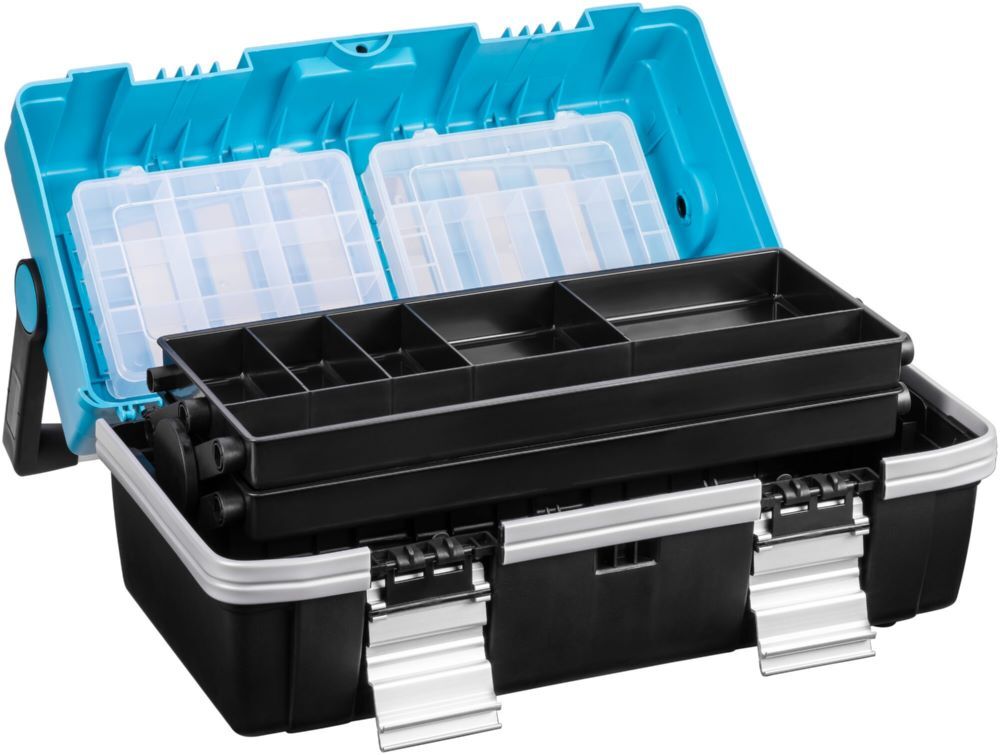 Hazet Kunststoff Werkzeugkasten L 470 x B 250 x H 215 mm blau schwarz Produktbild Hazet Kunststoff Werkzeugkasten L 470 x B 250 x H 215 mm blau schwarz bild 3