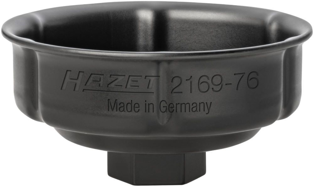 Produktbild Hazet Ölfilterschlüssel 2169-76 mit 1/2 Zoll Rillenprofil SW 76 mm
