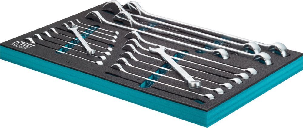 Hazet Ring Maulschlüssel Satz 163-210/19 Außen Doppelsechskant Tractionsprofil 8-34 Produktbild Hazet Ring Maulschlüssel Satz 163-210/19 Außen Doppelsechskant Tractionsprofil 8-34 bild 3