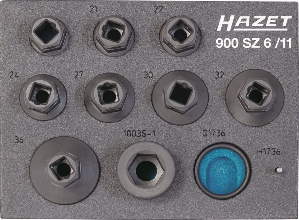 Hazet Satz für Steckschlüssel Schlag und Maschinenschrauber 900SZ6/11 1/2 Zoll Produktbild Hazet Satz für Steckschlüssel Schlag und Maschinenschrauber 900SZ6/11 1/2 Zoll bild 3
